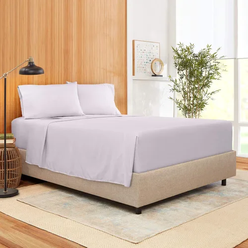 Miniatura 6 de Juego de ropa de cama de 800 hilos de 4 piezas, 100% algodón egipcio, color negro, sábana bajera ajustable de algodón de fibra larga, se adapta a