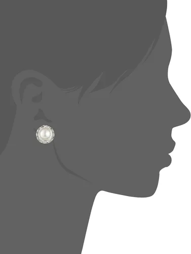Miniatura 2 de Pendientes de plata con diamantes de imitación Rondelle círculo redondo
