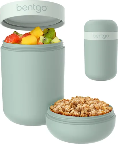 Miniatura 8 de Bentgo Snack Cup - Contenedor de bocadillos reutilizable con diseño a prueba de fugas, compartimento para aderezos y tapa de doble sellado, portátil