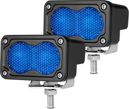 Miniatura 10 de Cápsulas LED ámbar, 2 unidades de luz de conducción de 40 W y 3 pulgadas, luz antiniebla ámbar, impermeable, para parachoques todoterreno, cubo