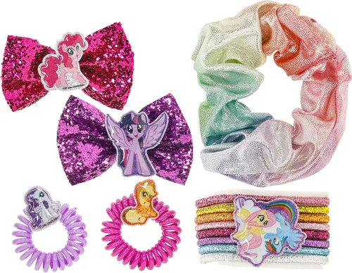 Miniatura 2 de My Little Pony - Mochila Townley Girl Bolsa de regalo de maquillaje cosmético incluye accesorios para el cabello y mochila de PVC transparente