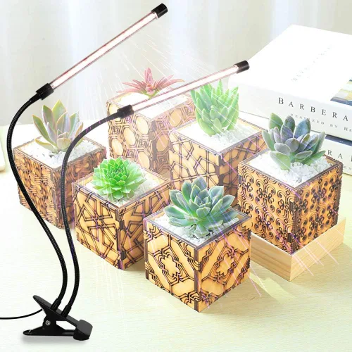 Miniatura 4 de GooingTop Luz LED de crecimiento, 6000 K, lámpara de cultivo de plantas con clip de espectro completo con LED blanco y rojo para plantas