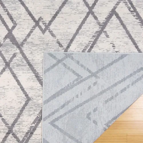 Miniatura 5 de Gertmenian 19603 - Alfombra bohemia abstracta III moderna para sala de estar, cocina, alfombra de área bohemia, 2 x 8 pies, color gris, beige