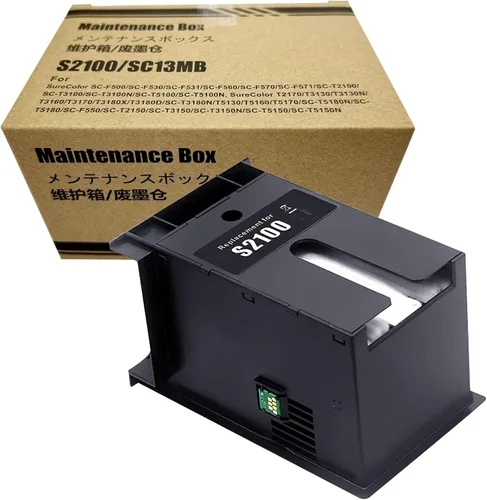 Caja de mantenimiento de tinta de repuesto para depósito de tinta residual S2100, para impresora SureColor SC-F570 SC-F571 T2170 T3170 T5170 | for