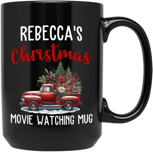 Miniatura 11 de Taza personalizada de Feliz Navidad 2025, taza de cerámica personalizada de muñeco de nieve con nombre, regalo de taza de Navidad para hombres