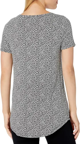 Miniatura 3 de Tienda Essentials Camiseta estilo túnica de manga corta para mujer, paquete de 2