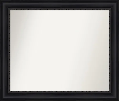 Miniatura 180 de Amanti Art Espejo personalizado, espejo de baño negro Astor, espejo de pared o espejo de tocador de baño sobre el fregadero (25 x 25 pulgadas)