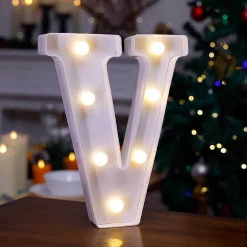 Miniatura 39 de Letrero LED de Marquesina con Letras Iluminadas, Letrero del Alfabeto Iluminado, Luces LED de Letras con Batería para Luz Nocturna, Boda