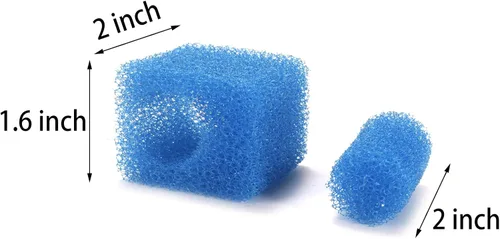 Miniatura 3 de Insputer Bomba de agua sumergible para acuario, bomba de aire con 2 filtros de sección para pecera, tortuga, estanque, agua salada, agua dulce