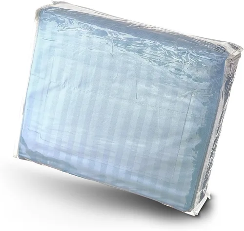 Miniatura 5 de Lujoso juego de sábanas de 6 piezas + 2 fundas de almohada adicionales – Dobby Stripe – Cómodo y transpirable – Sábanas de lujo para hotel