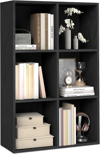 Miniatura 23 de VASAGLE Custos Collection - Estantería para libros tipo cubo con 4 compartimentos, 9.4 x 26 x 26 pulgadas, estantería de almacenamiento para sala