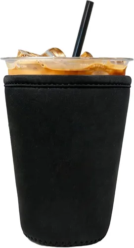 Miniatura 64 de Fundas de neopreno reutilizables aisladas para café helado, fundas para tazas de café helado, fundas para bebidas heladas y calientes