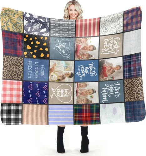 Miniatura 170 de Mantas personalizadas con foto, manta de fotos personalizada, mantas personalizadas con imagen, regalos personalizados para mujeres, hombres