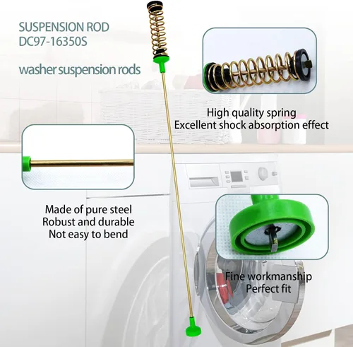 Miniatura 2 de Varillas de suspensión de la lavadora DC97-16350S compatibles con la lavadora de Samsung DC97-16350T DC97-16350K DC97-16350R Reemplazo OEM