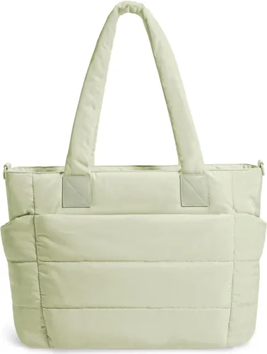 Miniatura 12 de Bolso de mano acolchado para mujer, bolso grande de enfermera, bolso de hombro con cremallera para trabajo y viajes