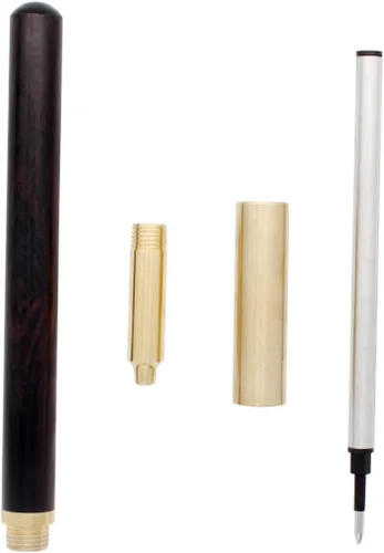 Miniatura 5 de Gullor Bolígrafo de madera creativa con tapa de bolígrafo de latón (WR-A2861), negro Negro (Black Wood)