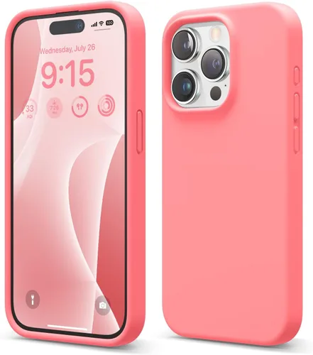 Miniatura 14 de elago Compatible con Funda para iPhone 15 Pro, Funda de Silicona Líquida, Cubierta Protectora de Cuerpo Completo, Resistente a Golpes, Funda Delgada
