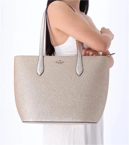 Miniatura 3 de Kate Spade Glimmer - Bolso de hombro con cremallera superior grande con purpurina