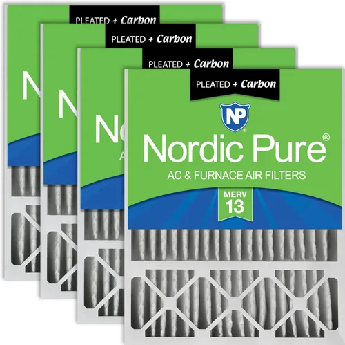 Miniatura 43 de Nordic Pure 20 x 25 x 5 (19_7/8 x 24_7/8 x 4_3/8) Honeywell/Lennox MERV 8 filtro de aire de repuesto, 1 paquete