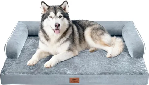 Miniatura 18 de Cama ortopédica impermeable para perros pequeños, cama para perros de tamaño mediano, cómoda cama para mascotas y gatos con lados, funda extraíble
