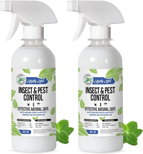 Aceite de menta para control de insectos y plagas de 8 oz - Spray natural para arañas, hormigas y más (2)