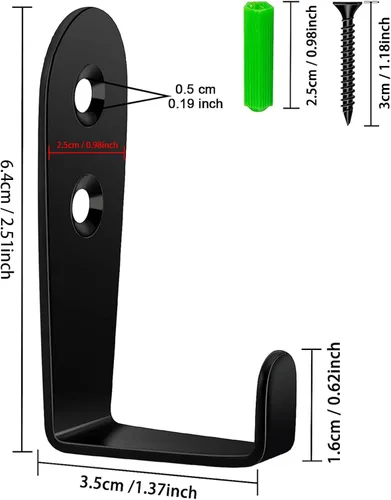 Miniatura 2 de CGBE Ganchos para colgar toallas de pared, resistentes para colgar toallas, no se oxidan, para colgar toallas, ganchos para toallas exteriores