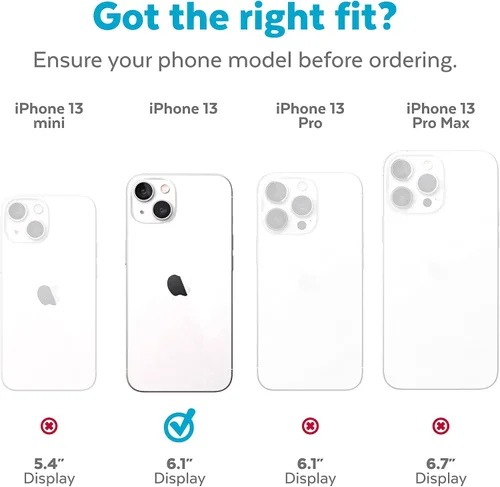 Miniatura 8 de Speck Funda para iPhone 13 - Protección contra caídas y resistente a los arañazos, diseñada para MagSafe para iPhone 13 - Funda de doble capa, funda