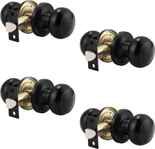 Miniatura 44 de Probrico (paquete de 10 perillas redondas para puertas de paso (sin bloqueo), perillas sin llave para cerraduras de puertas interiores/exteriores