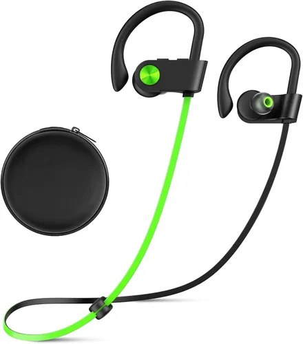 Miniatura 10 de Auriculares Bluetooth, Bluetooth 5.3 IPX7, impermeables, inalámbricos, deportivos, para gimnasio, 16 horas de reproducción, auriculares para correr