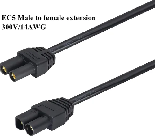 Miniatura 3 de Cable de extensión EC5 14AWG EC5 macho a EC5 hembra Cable de extensión ADS-018 EC5 macho a EC5 hembra Cable de extensión para batería RC ESC LI-PO