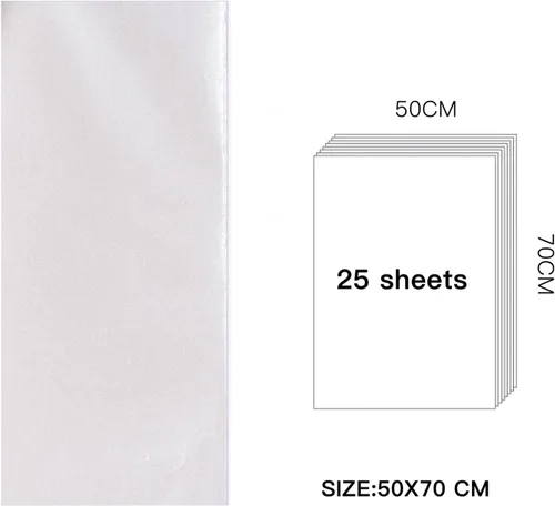 Miniatura 2 de RUSPEPA Papel de seda para envolver regalos, papel de seda blanco perlado para envoltura de regalo, manualidades de arte, bricolaje, bolsas