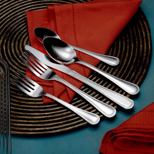 Miniatura 3 de Cucharillas de 24 piezas de cubiertos de servicio de alimentos con diseño Casalinda Tabletop Grand Terrace Hecho en México, dos docenas de cucharas