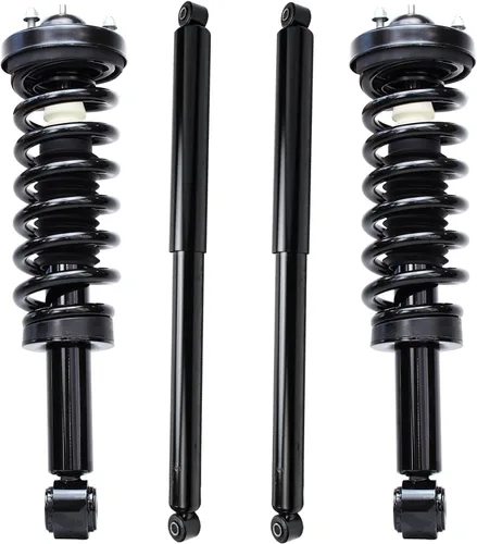 Miniatura 24 de Detroit Axle - Amortiguadores de puntales para Nissan Sentra 2007-2012 [Base S SL SR] Puntales delanteros completos con amortiguadores traseros