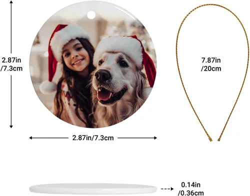 Miniatura 4 de Adornos de Navidad personalizados, adorno con foto personalizada, nuestro primer árbol de Navidad colgante 2024, decoración regalo para Navidad