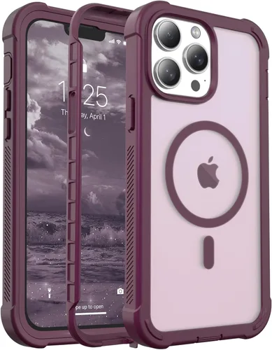 Miniatura 143 de jaroco - Funda magnética compatible con MagSafe para iPhone 11 de 6.1 pulgadas; protección de grado militar contra caídas, de doble capa