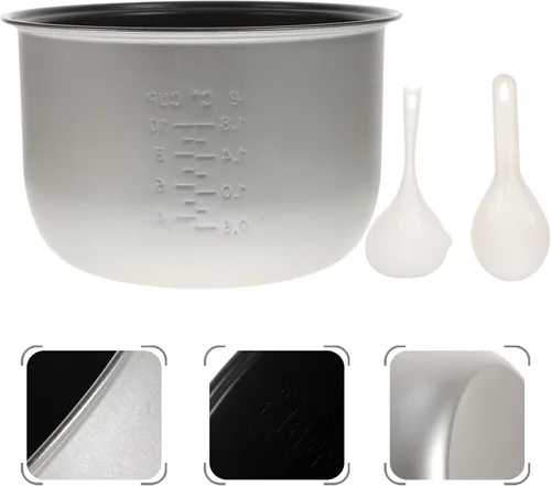 Miniatura 5 de PATKAW Aroma Arrocera Arrocera Olla de Arrocera Interior Reemplazo Instantes Olla de Olla Liner Antiadherente Contenedor de Cocina de Arroz