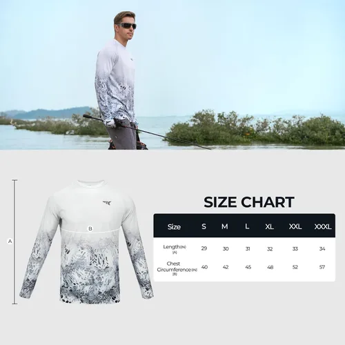 Miniatura 6 de KastKing Camisas de pesca UPF 50 para hombre, camisa de pesca de manga larga, transpirable, absorbe la humedad, camisas de sol para hombres