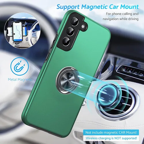 Miniatura 5 de Anqrp Funda Diseñada para Samsung Galaxy S22 Plus, Incorporada [Protección contra Caídas de 15 Pies][Disipación de Calor] Protección de Grado Verde