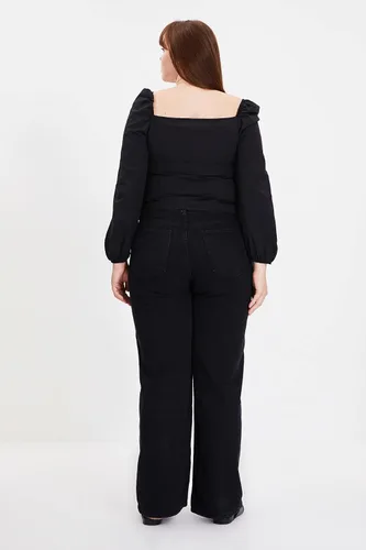 Miniatura 10 de Trendyol Jeans de pierna ancha de cintura alta para mujer