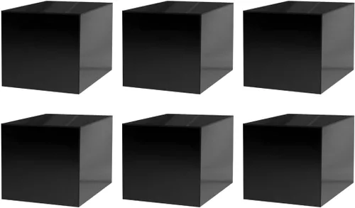 Miniatura 29 de Caja de exhibición de acrílico transparente de 8 x 8 x 12 pulgadas con un lado abierto, versátil contenedor de almacenamiento de productos Lucite