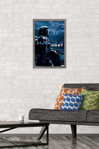 Miniatura 2 de Trends International aureola: ODST - Póster de pared de arte clave, 14.725 "x 22.375", versión enmarcada de madera de granero