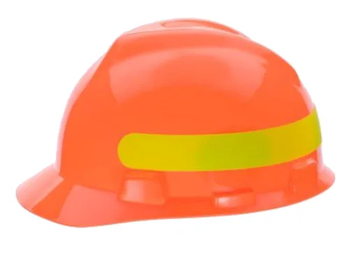 Miniatura 14 de MSA 477484 V-Gard - Casco de seguridad, con suspensión de trinquete Fas-Trac III, carcasa de polietileno, protección anti-impacto superior, correas