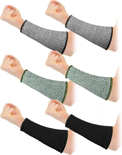Miniatura 15 de 3 pares de protectores de brazo para piel delgada y moretones, mangas de antebrazo resistentes a cortes, manga de protección contra quemaduras