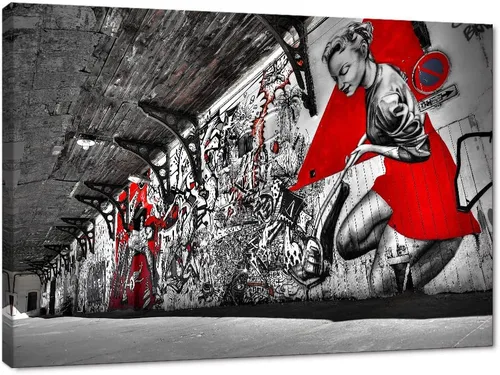 Miniatura 67 de Yatsen Bridge Arte Callejero Clásico Banksy Graffiti Arte de Pared Detrás de la Cortina Pósters Pinturas en Lienzo Imágenes de Graffiti Coloridas