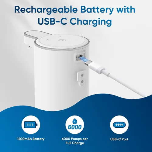 Miniatura 6 de Dispensador Automático de Jabón Líquido Sin Contacto – 400ml Dispensador de Jabón Líquido para Manos para Baño y Cocina, Montaje en Pared