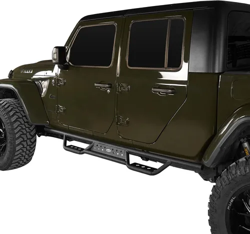 Miniatura 3 de Gladiator - Estribo Nerf Bar lateral compatible con Jeep Gladiator 2020-2026 JT, accesorios todoterreno (se venden como par)
