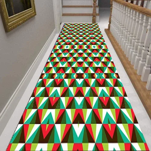 Miniatura 4 de Alfombra de pasillo con diseño contemporáneo, de 35.5 pulgadas x 11 pies, para pasillos, cocina, entrada, vestíbulo, alfombra de pelo bajo, lavable