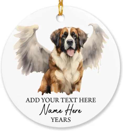 Miniatura 29 de Airedale Terrier - Adorno personalizado de alas de ángel para perro, regalo de pérdida de condolencias de mascotas, adorno de Navidad conmemorativo