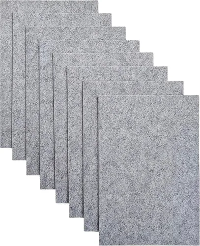 Miniatura 19 de Jtnohx - Fieltro rígido, hojas de fieltro de 2 mm de grosor para manualidades, cuadrados de tela de fieltro dura de 20,3 x 30,5 cm, 8 piezas