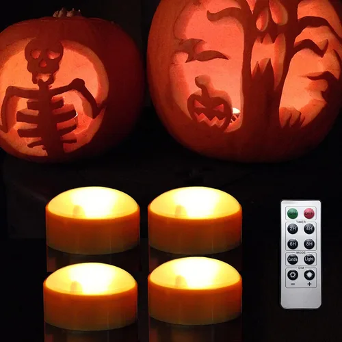 Miniatura 11 de Vela LED sin llama, funciona con pilas, luz parpadeante impermeable al aire libre con control remoto y temporizador para decoración del hogar